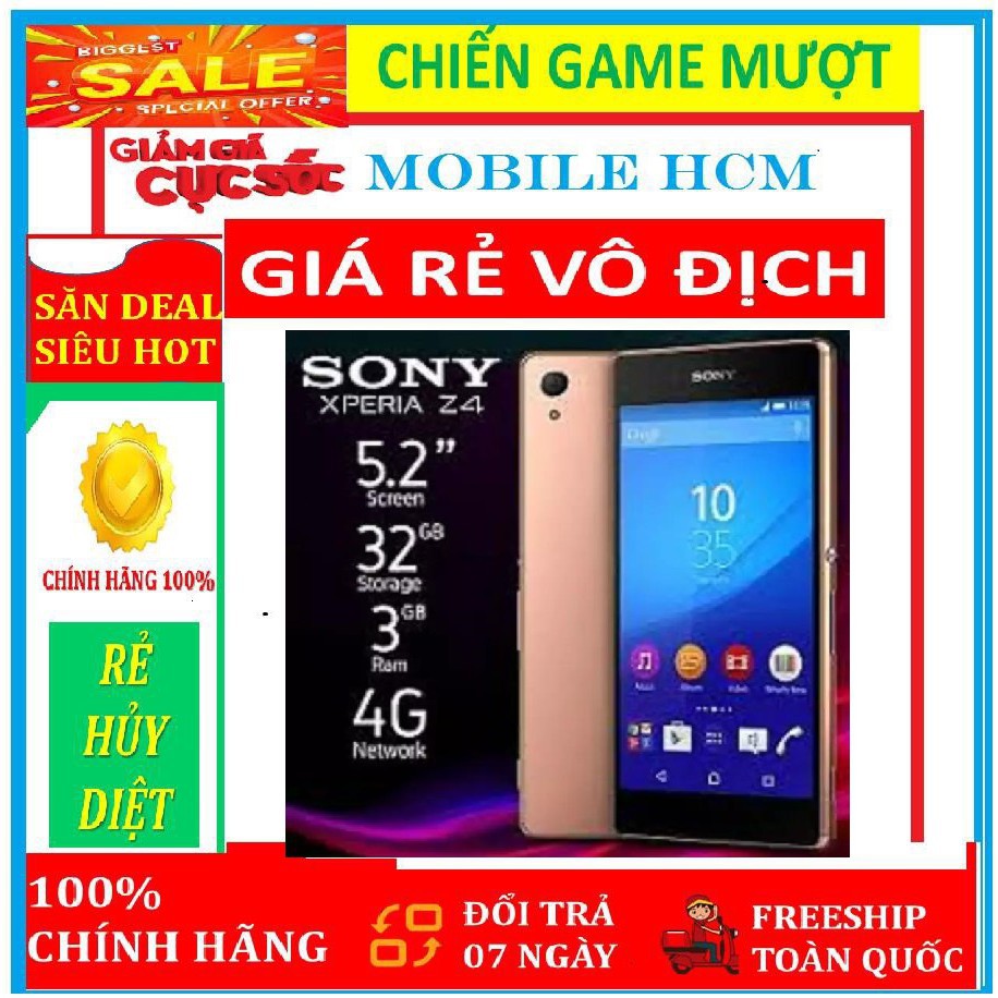 điện thoại Sony Z4 / sony Xperia Z4 32G ram 3G mới, Chơi Game mượt, đủ màu