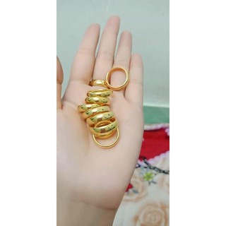 Nhẫn chỉ vàng y mạ vàng 24k 9999