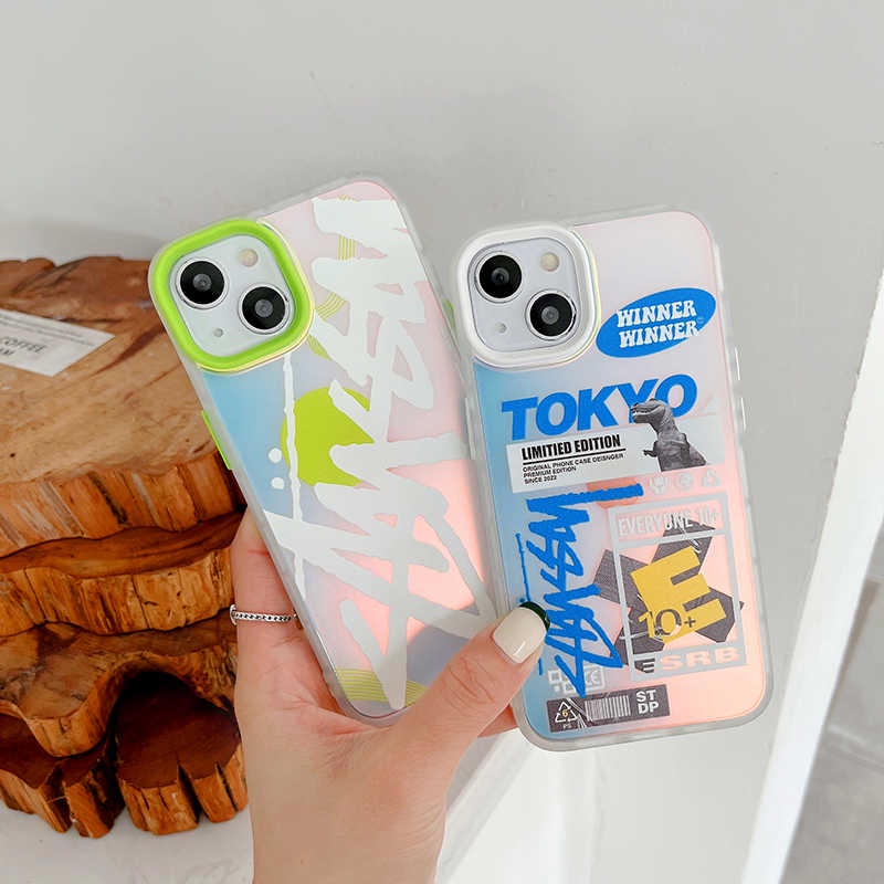 Ốp Điện Thoại TPU + Silicon Mềm Chống Sốc In Chữ Stussy Cho iPhone 13 Pro Max iPhone 11 12 Pro Max X XR XS Max 7 Plus 8 Plus