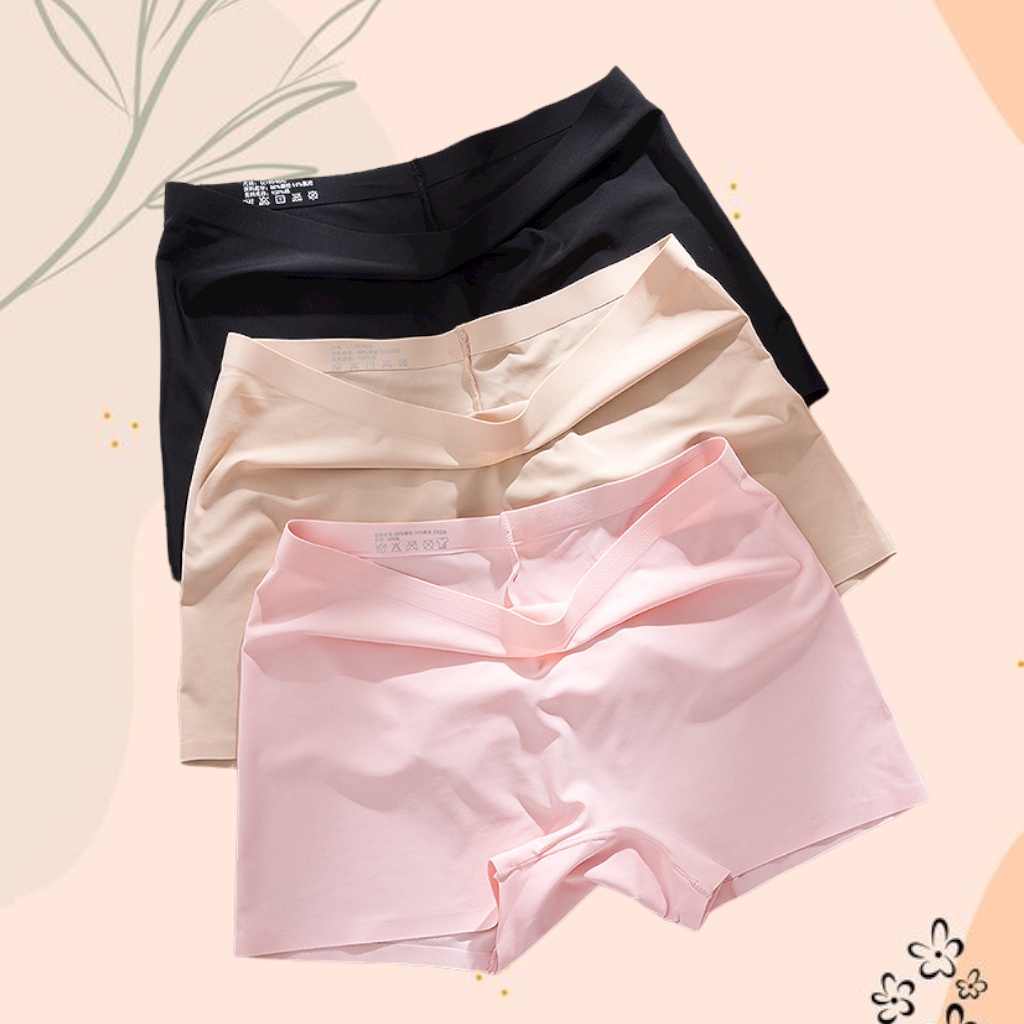 Quần lót nữ đúc su thun lạnh boxer dạng đùi quần mặc trong váy ZenBra.