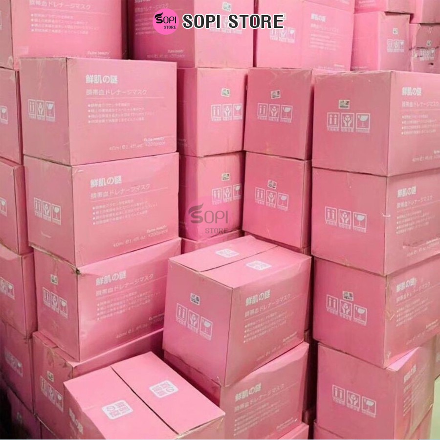 Mặt nạ nhau thai cừu cuống rốn tế bào gốc Nhật Bản Rwine beauty stem cell placenta mask - Sopi Store
