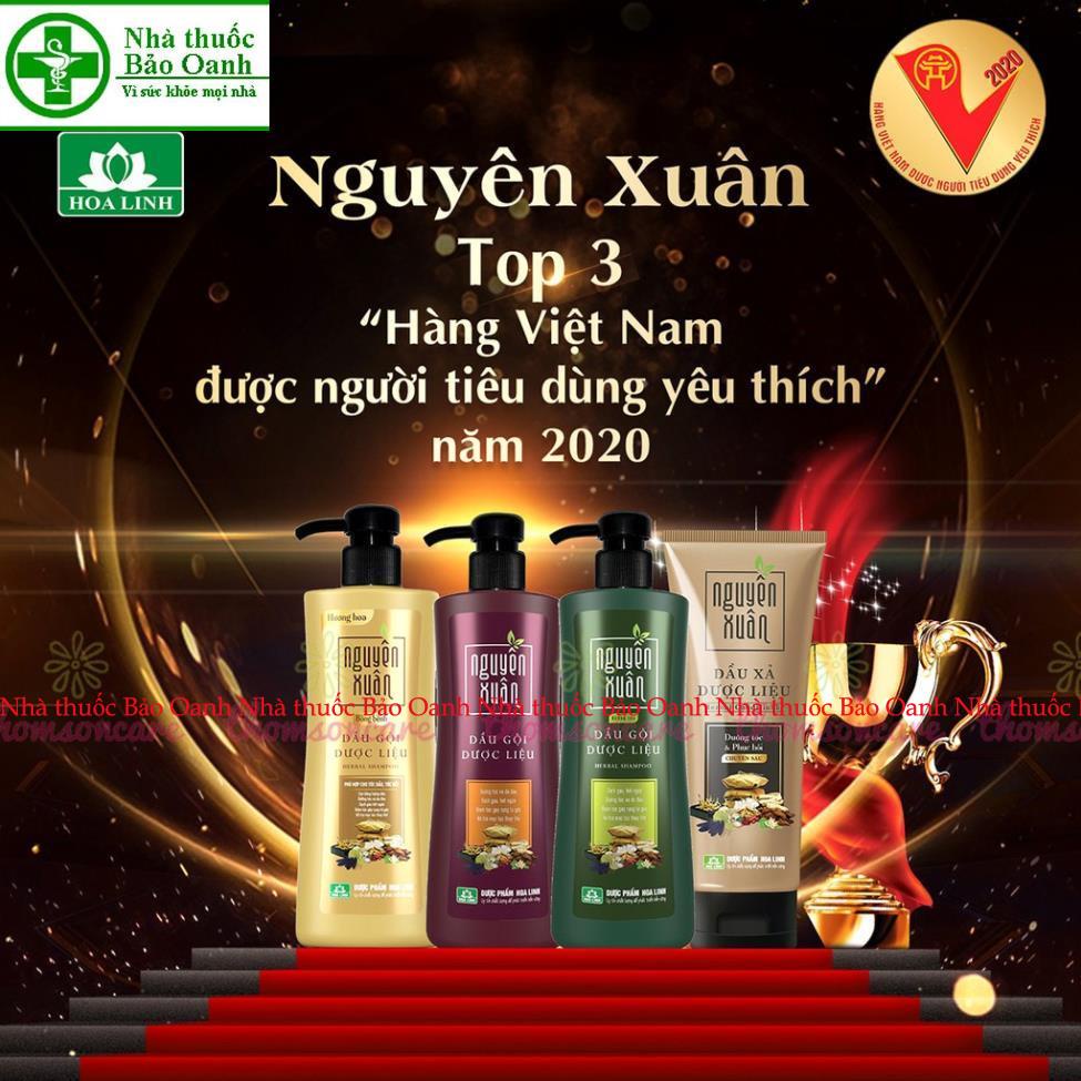 Dầu gội giảm gầu dược liệu Nguyên Xuân, hết gàu, giảm ngứa - có vòi - chiết xuất thảo dược