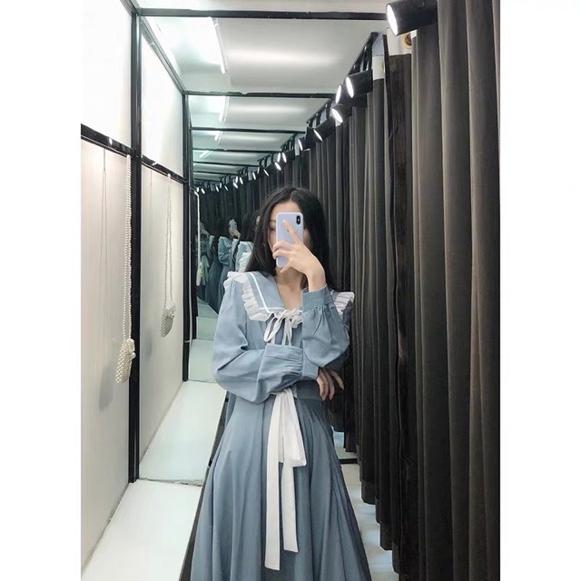 Order | Đầm tiểu thư dáng xoè đai eo | BigBuy360 - bigbuy360.vn