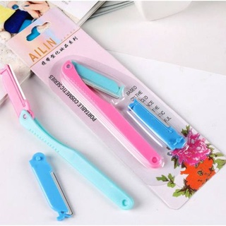 Bộ Dao Cạo, Tỉa Lông Mày, Chân Mày, Tóc Mái 2 Lưỡi Ailin - Yodi.officialstore B019