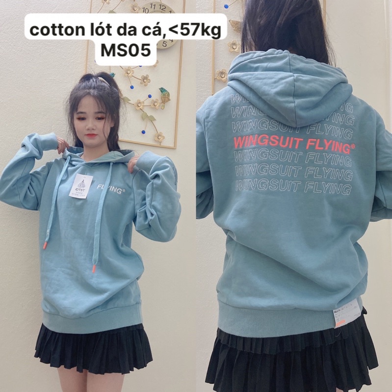 (7mã)Áo nỉ hoodie nữ form rộng phong cách unisex chất dày dặn