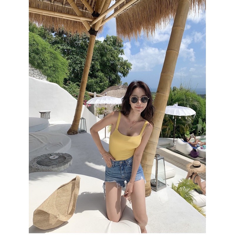 [Hàng sẵn] Đồ bơi liền 1 mảnh basic màu hot 2021 - Bikini liền neon, tím, vàng, xanh rêu M07, M08, M09 | BigBuy360 - bigbuy360.vn