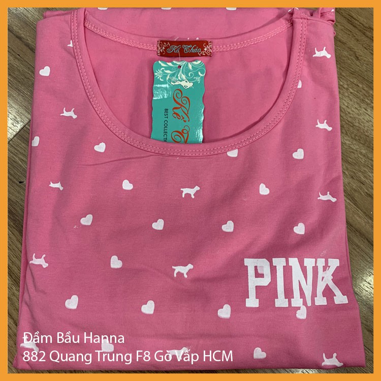 [SIZE 40-70KG] Đồ mặc nhà cho mẹ bầu và sau sinh cho bé ty tiện lợi thun cotton lạnh cao cấp thoáng mát không xù