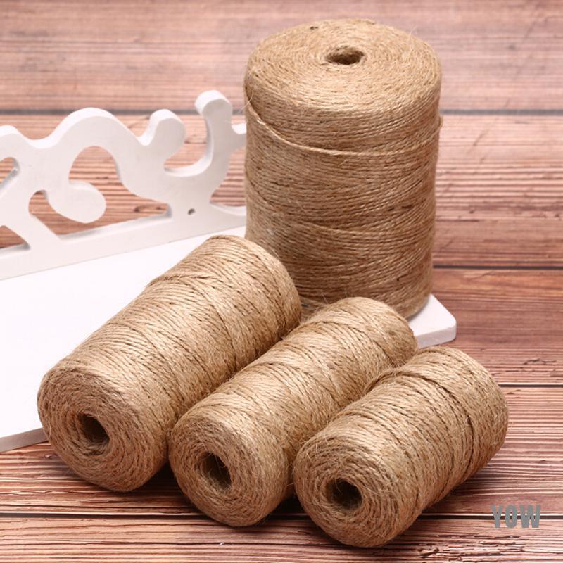 Cuộn dây thừng sợi đay dùng để trang trí màu kaki