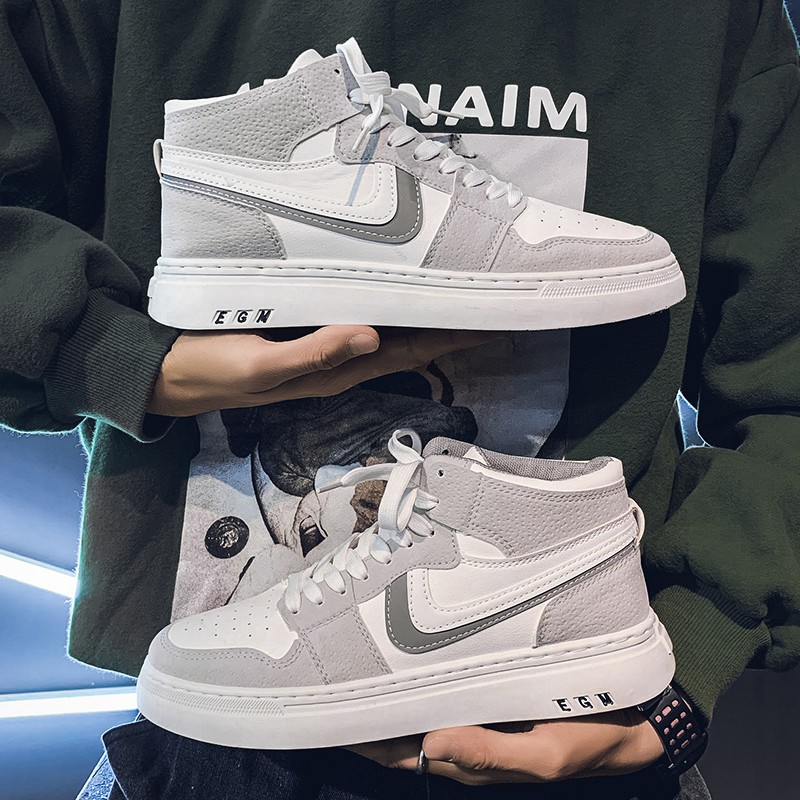 Giày Sneaker Nam ️⚡FREESHIP⚡ Giày Tăng chiều cao-Giày Thể Thao cổ cao