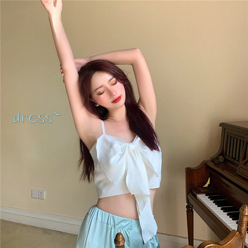 Áo lửng hai dây Xiaozhainv 4 màu thời trang cho nữ