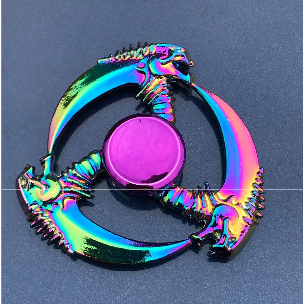 CON QUAY SPINNER TÍM GRADIENT Rubik Kim loại chơi giải trí giá rẻ