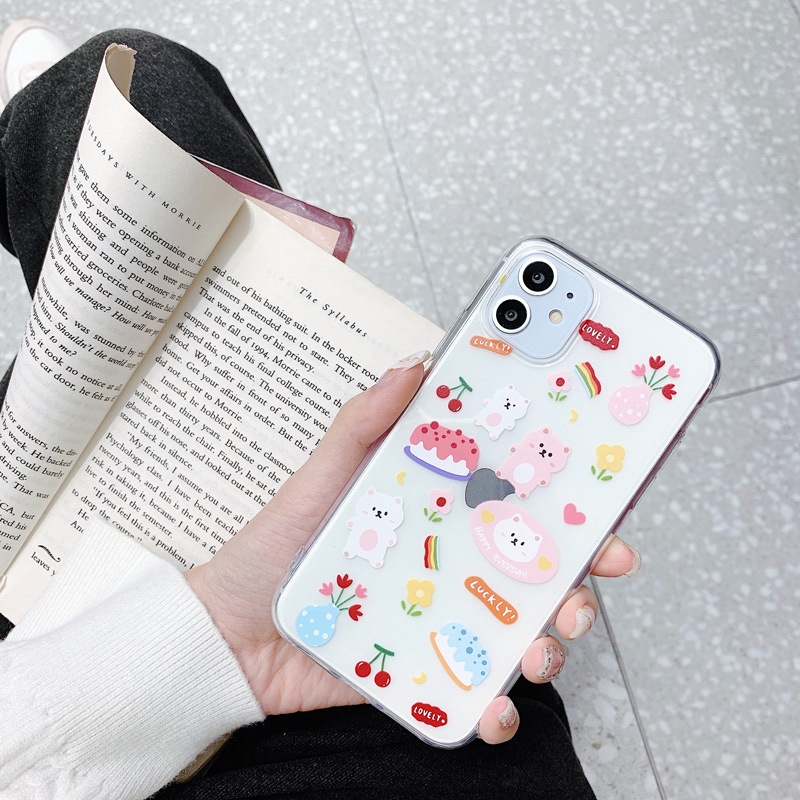 Ốp điện thoại hình dễ thương cho IPHONE 11 PRO MAX 6 6S PLUS 7 8 PLUS X XS MAX XR | BigBuy360 - bigbuy360.vn