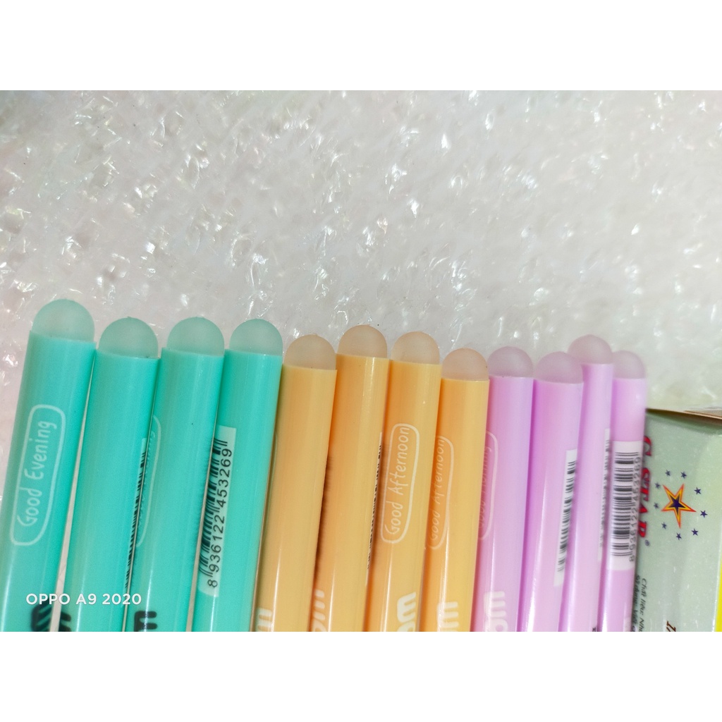 Hộp 12 cây bút gel tím xoá được ER-01 Gstar