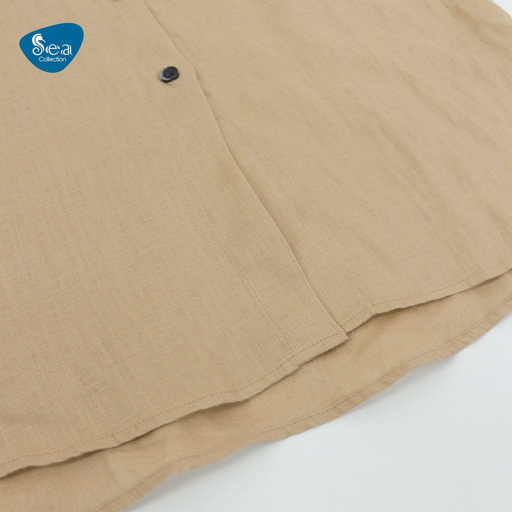Áo Sơ Mi Linen Nữ Sea Collection Tay Ngắn 10015