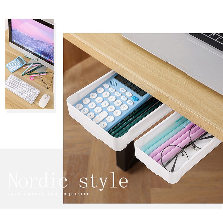 A - LIFE Hộp Đựng Đồ Dùng Văn Phòng Phẩm Để Bàn Dạng Ngăn Kéo Tàng Hình Dành Cho Học Sinh / Văn Phòng