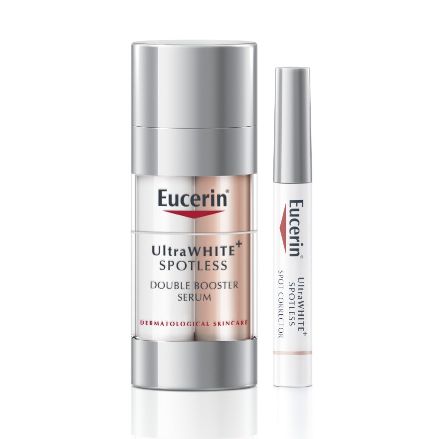 ( Mypham35 ) [Mua 1 tặng 1] Tinh chất Eucerin UltraWhite+ Spotless Double Serum 30ml Tặng 01 Bút trị nám Eucerin Spot Co