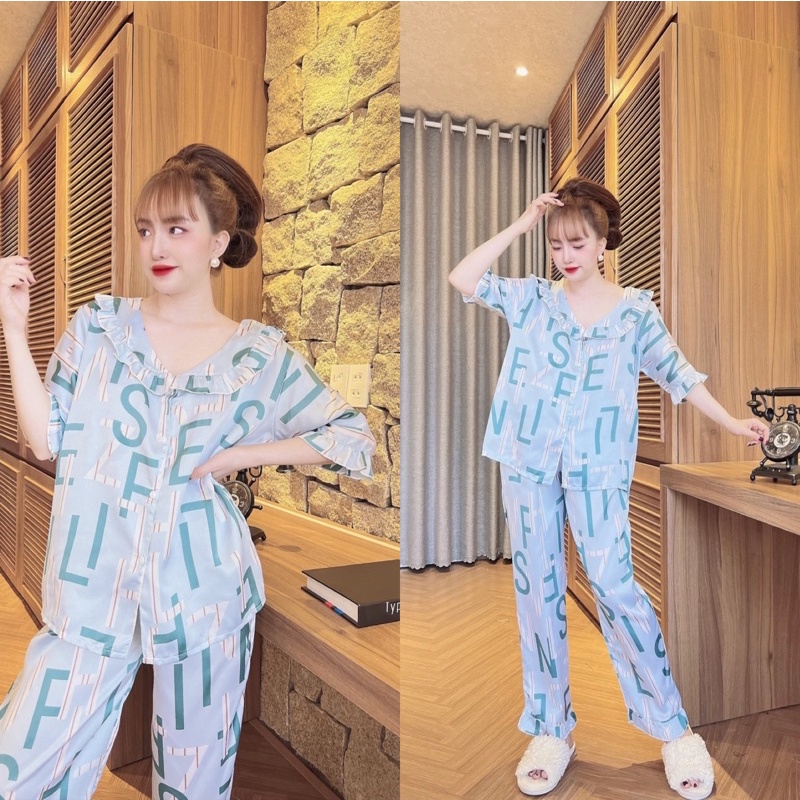 Đồ bộ Satin tiểu thư bigsize cao cấp 45-110kg