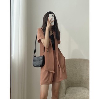 Set blazer tay ngắn quần short