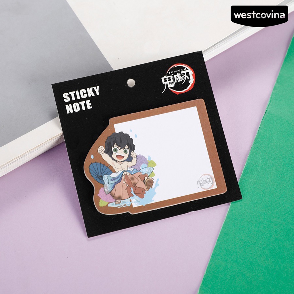 [Hot]✍Set 30 Giấy Ghi Chú Tự Dính Hình Nhân Vật Hoạt Hình Anime Cho Học Sinh