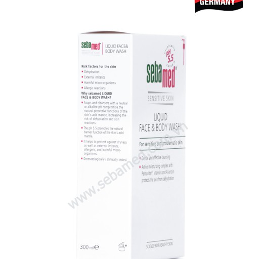 SỮA RỬA MẶT VÀ TẮM CHO DA NHẠY CẢM SEBAMED pH5.5 Đức