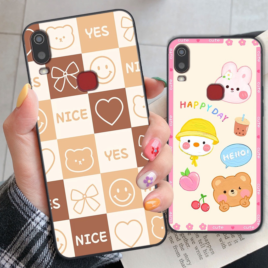 Ốp lưng Vivo Y11 happy day, gấu bear dễ thương - BỀN - ĐẸP -BAO GIÁ TOÀN THỊ TRƯỜNG