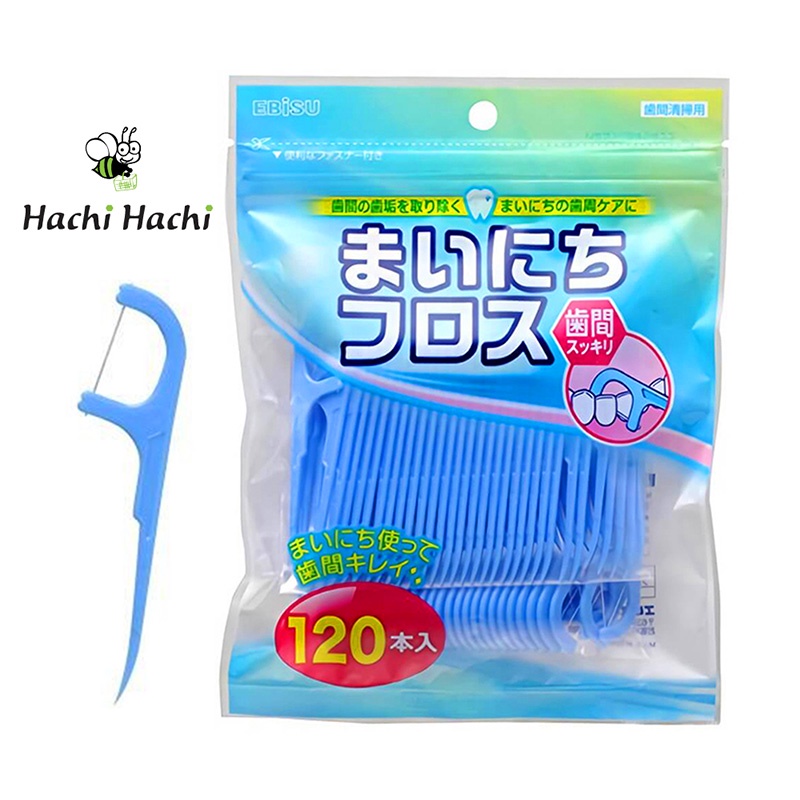 Tăm chỉ nha khoa Ebisu 120 cây - Hachi Hachi Japan Shop