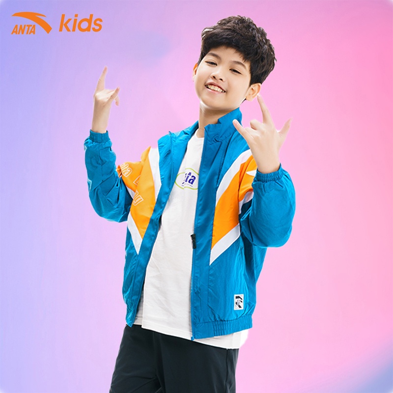 Áo khoác thể thao bé trai Anta Kids 35938631-2