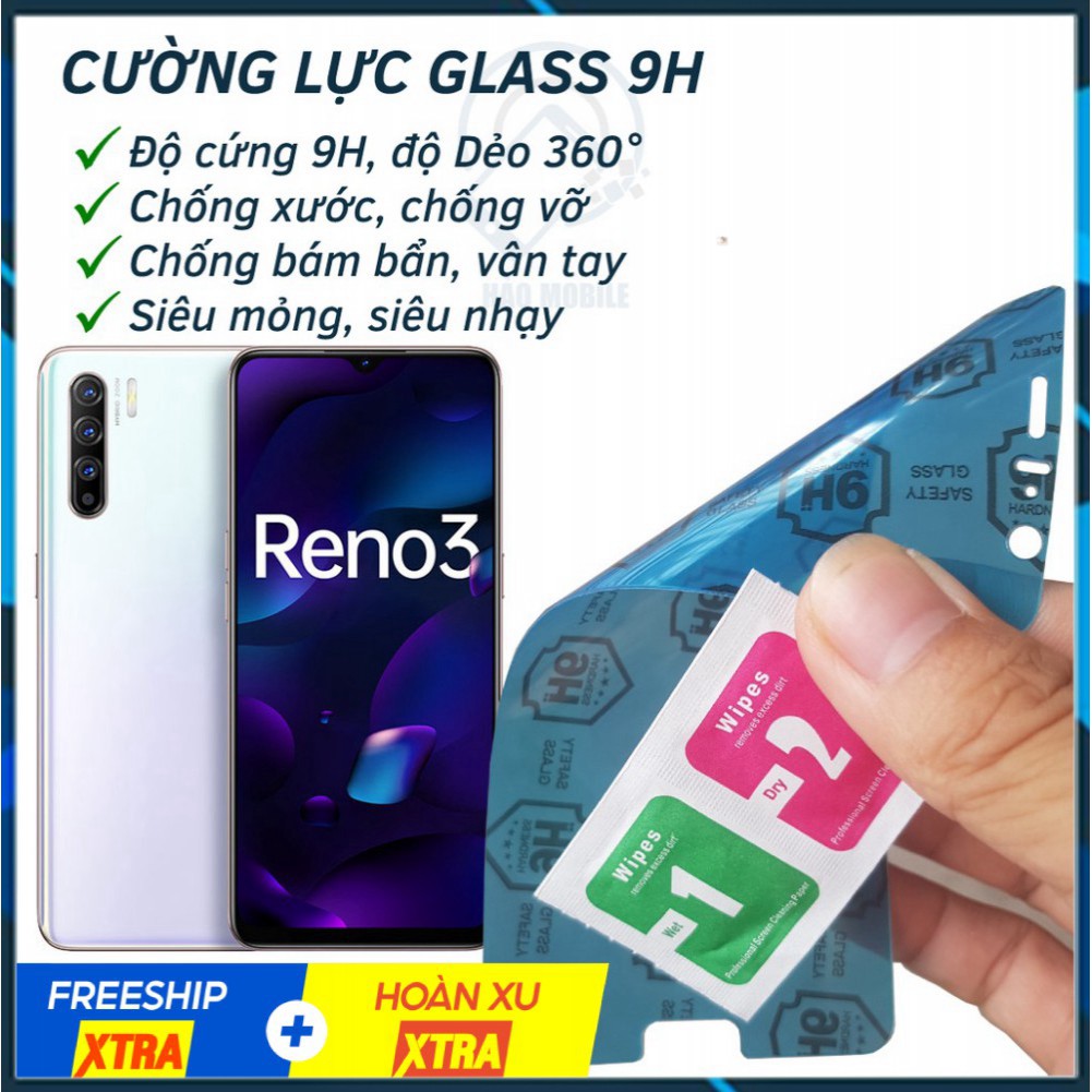 Dán cường lực dẻo nano Oppo Reno 3