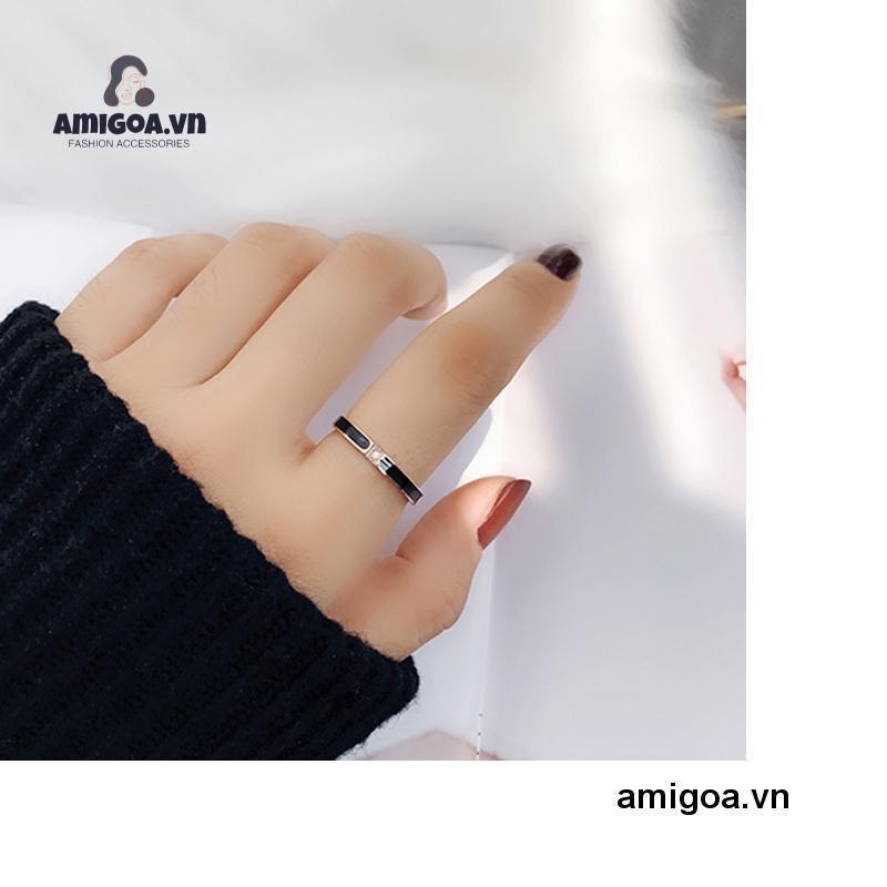 ✨✨Nhẫn Thép Không Gỉ Thiết Kế Đơn Giản Thời Trang Cho Nữ