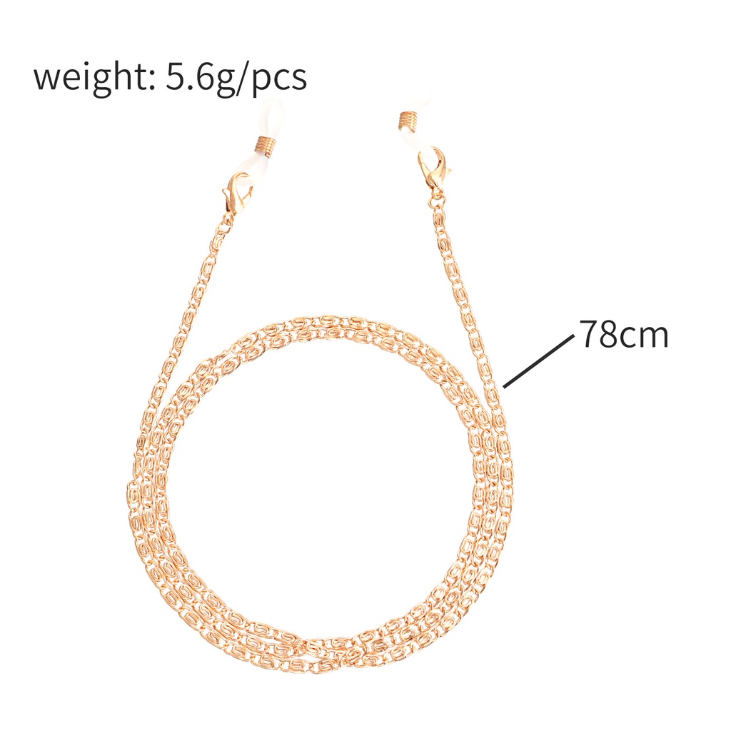 Dây Xích Kim Loại Đeo Mắt Kính Chống Trượt Thiết Kế Thanh Lịch Cho Nữ