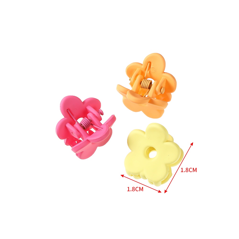 12 Kẹp tóc Haimeikang nhỏ gọn hình bông hoa màu sắc ngọt ngào phong cách thời trang Hàn Quốc