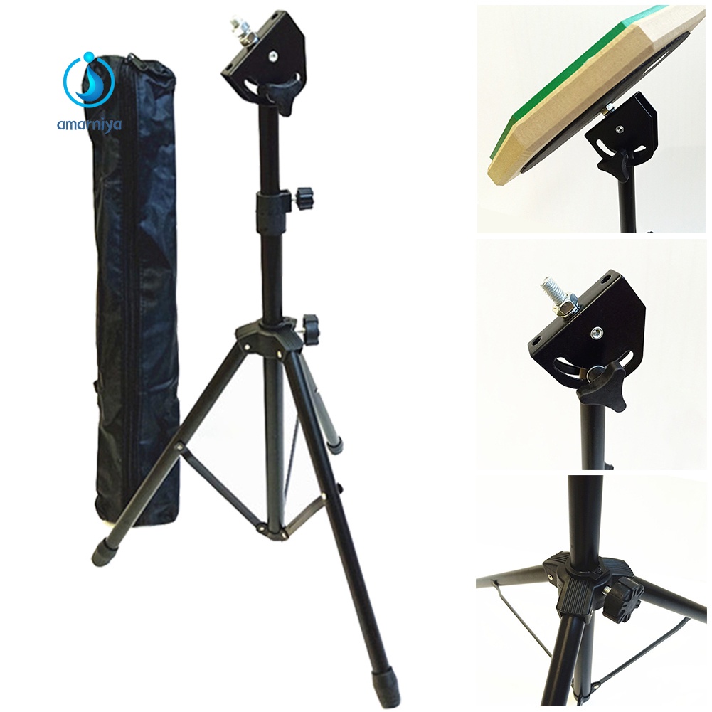 ♥Máy AMAR♥ Giá Đỡ Ba Chân Bằng Kim Loại Có Thể Điều Chỉnh Cho Trống 8 Inch