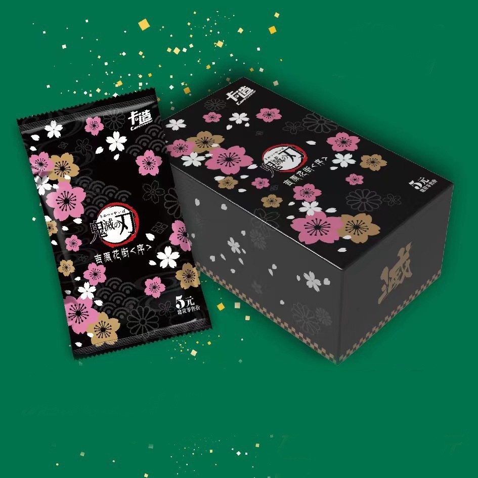 Hộp ảnh thẻ THANH GƯƠM DIỆT QUỶ HOA ẢNH ĐÀO KIMETSU NO YAIBA trò chơi nhân phẩm gacha anime
