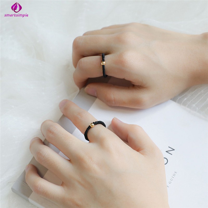 Vòng Tay Dây Bện Đính Hạt May Mắn Cho Cặp Đôi