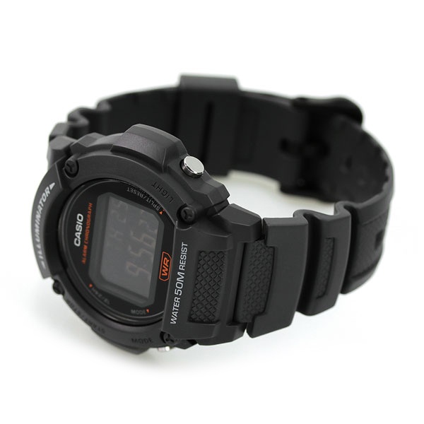 Đồng hồ nam dây nhựa Casio chính hãng Anh Khuê W-219H-8BVDF