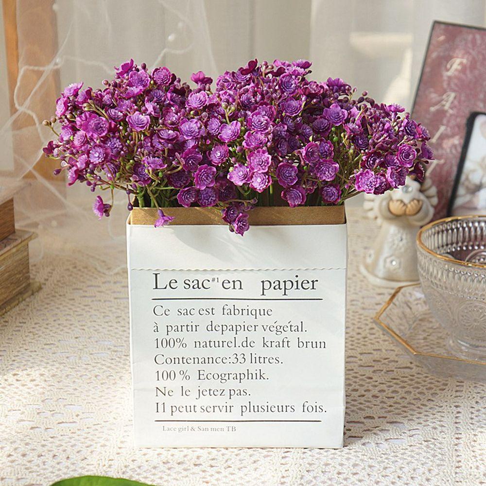 Bó 40 Bông Hoa Babysbreath Nhân Tạo Lấp Lánh Dùng Trang Trí Bàn Làm Việc / Văn Phòng / Ngoài Trời