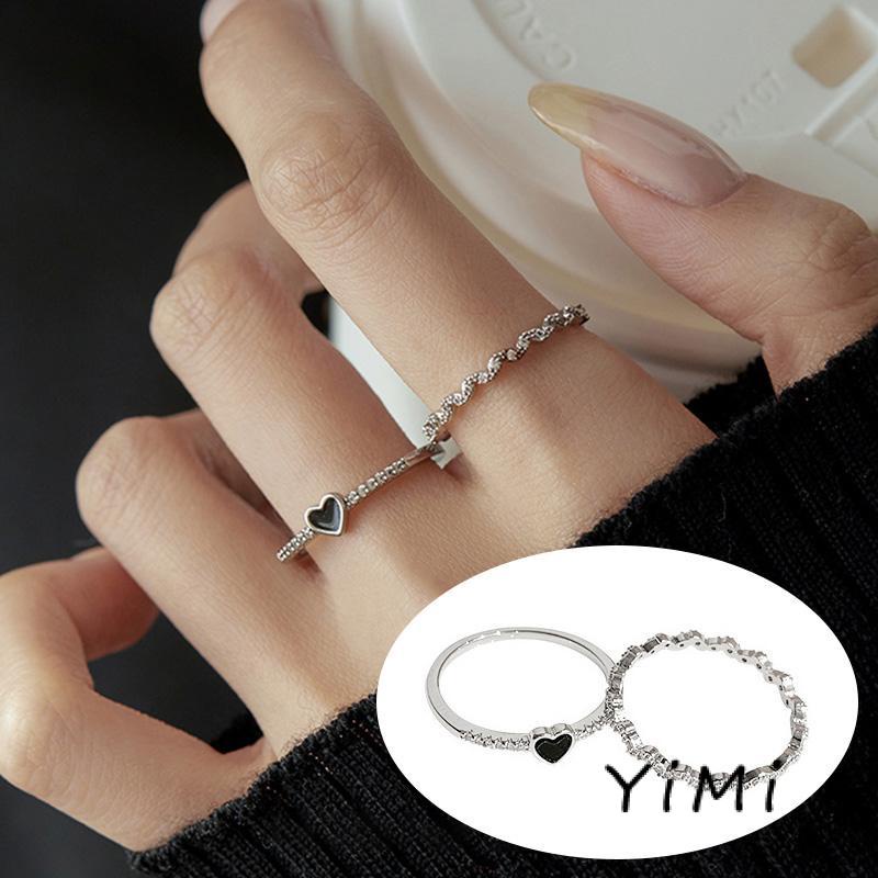 Nhẫn Đeo Tay Kim Loại Đính Đá Màu Sắc Sang Trọng Cho Nữ