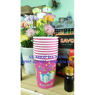 SET 10 LY GIẤY IN SẴN 8OZ