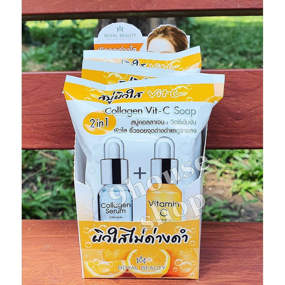 01 Cục Xà Bông Rửa Mặt Vit C Thái Lan 60gram