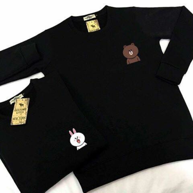 ÁO SWEATER GẤU THỎ NAM NỮ có bigsize vải nỉ bông dày mịn