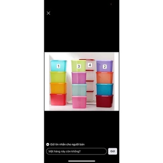 set 4 hộp nhựa để ngăn mát dung tích 800ml
