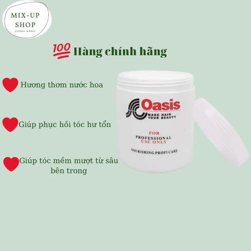 Kem Hấp Tóc Ủ Tóc Oasis 1000ML Loại 1 Đặc Như Sáp Xả Tóc Giúp Tóc Mềm Mượt