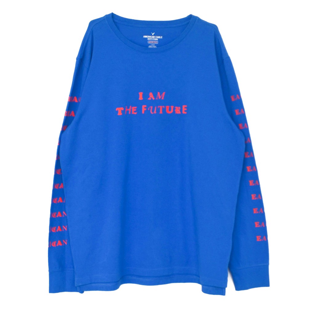 Áo thun tay dài chính hãng AMERICAN EAGLE "I AM A FUTURE"