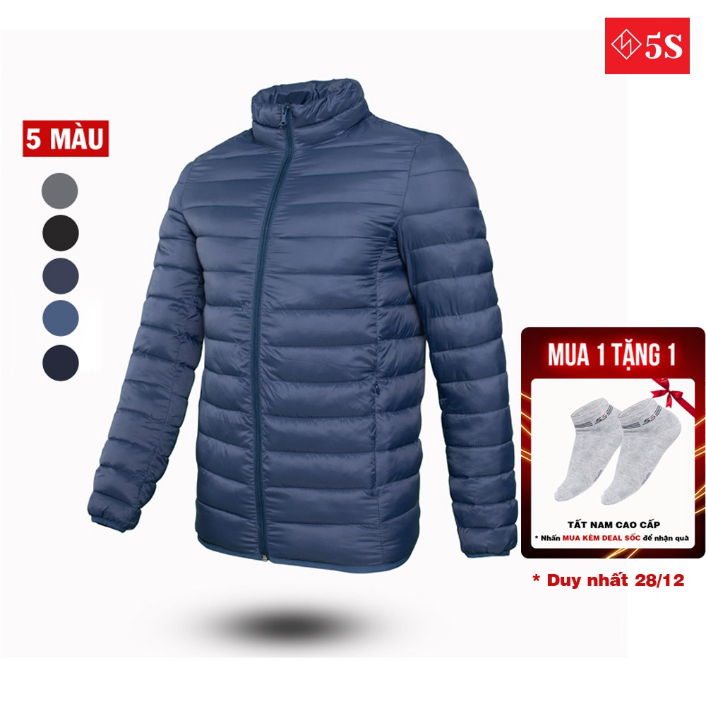 Áo Phao Nam 5S, Chất Liệu Poly Cản Gió, Chống Nước, Giữ Ấm Tốt