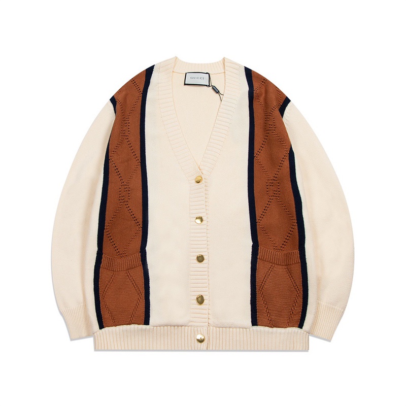 Áo Khoác Cardigan Dệt Kim Tay Dài Có Túi Đôi Thời Trang Cho Cặp Đôi