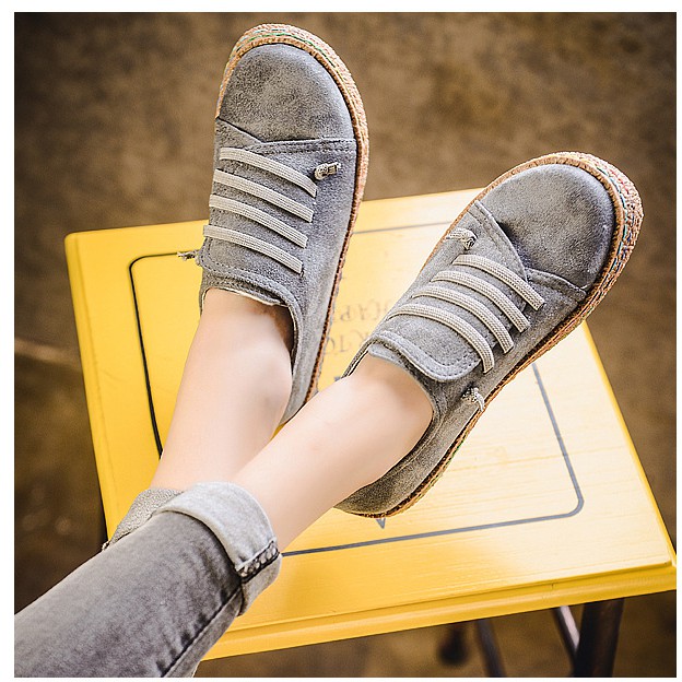 Giày thể thao nữ đế bằng giá rẻ giày sneaker nữ nhiều màu slipon ulzzang cao cấp hot trend AZUKA - E6 | BigBuy360 - bigbuy360.vn