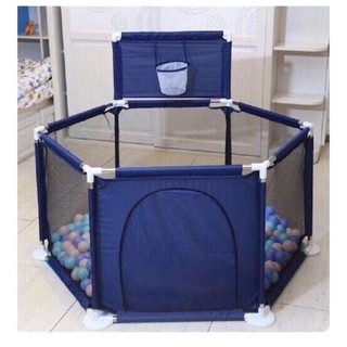 Quây cũi kiêm nhà bóng hình lục giác tặng kèm 10 bóng