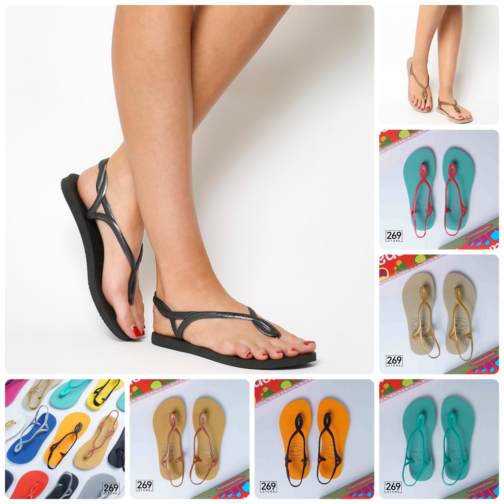 Giày Sandal havanas nữ hàng Thái, dép quai hậu nữ thời trang chất liệu cao su, chống trượt, êm chân, nhẹ