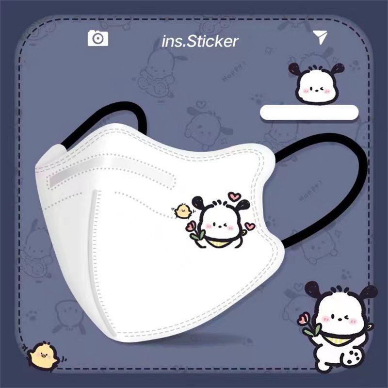 [ Mẫu Mới Về ] Set 10 Chiếc Khẩu Trang 5D KN95 Hoạ Tiết Siêu Dễ Thương Size Người Lớn