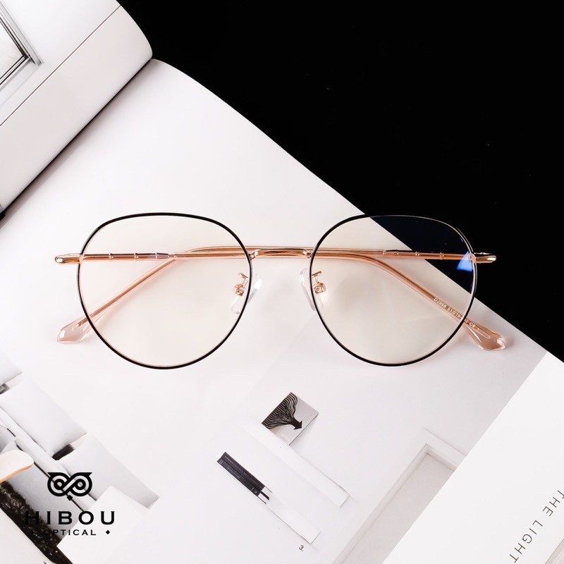 Gọng Kính cận Hibou Optical GT2998 Lắp mắt cận viễn loạn phụ kiện thời trang nam nữ [tặng khăn + Hộp]